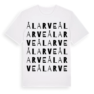 Ålarve ordlek t-shirt – ekologisk bomull t-shirt från Pinshirt