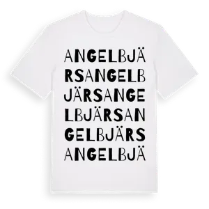 Angelbjärs ordlek t-shirt – ekologisk bomull t-shirt från Pinshirt