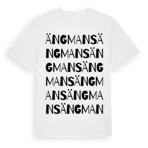 Ängmans ordlek t-shirt – ekologisk bomull t-shirt från Pinshirt