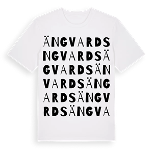 Ängvards ordlek t-shirt – ekologisk bomull t-shirt från Pinshirt