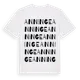 White t-shirt med Anninge ordlek t-shirt