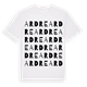 White t-shirt med Ardre ordlek t-shirt