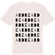 Vintage White t-shirt med Ardre ordlek t-shirt