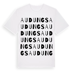 Audungs ordlek t-shirt – ekologisk bomull t-shirt från Pinshirt