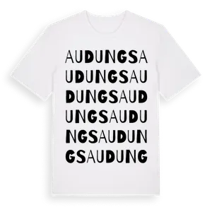 Audungs ordlek t-shirt – ekologisk bomull t-shirt från Pinshirt