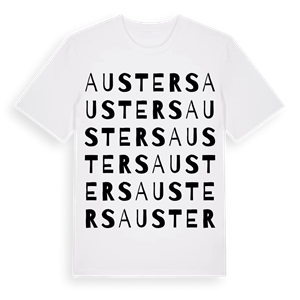 Austers ordlek t-shirt – ekologisk bomull t-shirt från Pinshirt