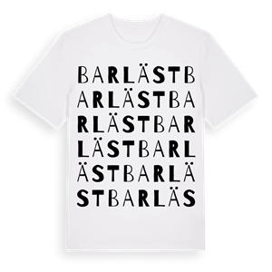 Barläst ordlek t-shirt – ekologisk bomull t-shirt från Pinshirt