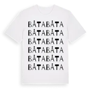 Båta ordlek t-shirt – ekologisk bomull t-shirt från Pinshirt