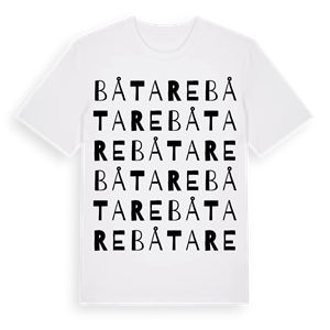 Båtare ordlek t-shirt – ekologisk bomull t-shirt från Pinshirt