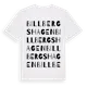 White t-shirt med Billbergshagen ordlek t-shirt