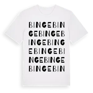 Binge ordlek t-shirt – ekologisk bomull t-shirt från Pinshirt