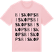 Pink Cotton t-shirt med Biskops ordlek t-shirt