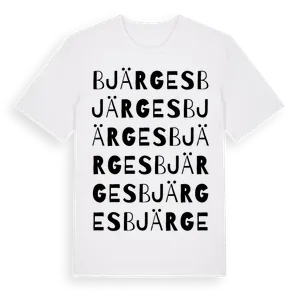 Bjärges ordlek t-shirt – ekologisk bomull t-shirt från Pinshirt
