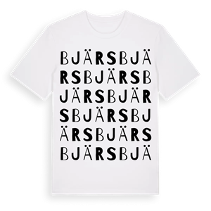 Bjärs ordlek t-shirt – ekologisk bomull t-shirt från Pinshirt