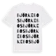 White t-shirt med Björkebos ordlek t-shirt