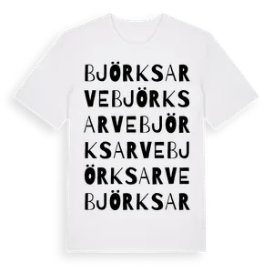 Björksarve ordlek t-shirt – ekologisk bomull t-shirt från Pinshirt