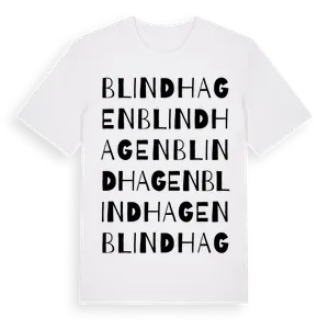 Blindhagen ordlek t-shirt – ekologisk bomull t-shirt från Pinshirt