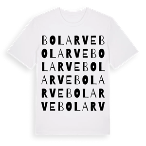 Bolarve ordlek t-shirt – ekologisk bomull t-shirt från Pinshirt