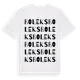 White t-shirt med Boleks ordlek t-shirt