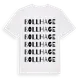 White t-shirt med Bollhage ordlek t-shirt