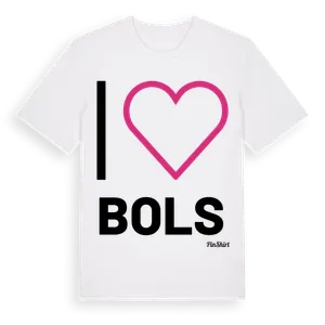 Jag älskar Bols t-shirt stort tryck – ekologisk bomull t-shirt från Pinshirt