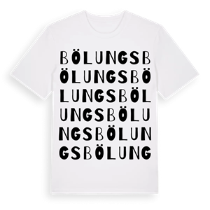 Bölungs ordlek t-shirt – ekologisk bomull t-shirt från Pinshirt