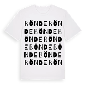 Bönde ordlek t-shirt – ekologisk bomull t-shirt från Pinshirt