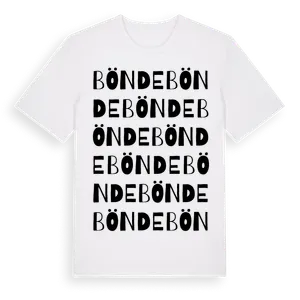 Bönde ordlek t-shirt – ekologisk bomull t-shirt från Pinshirt