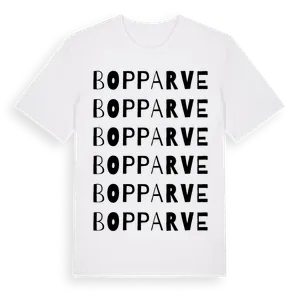 Bopparve ordlek t-shirt – ekologisk bomull t-shirt från Pinshirt