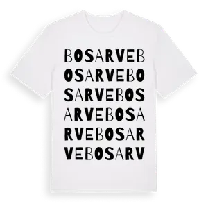Bosarve ordlek t-shirt – ekologisk bomull t-shirt från Pinshirt