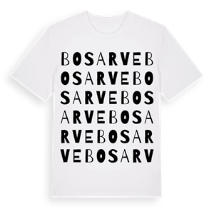 Bosarve ordlek t-shirt – ekologisk bomull t-shirt från Pinshirt
