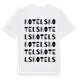 White t-shirt med Botels ordlek t-shirt