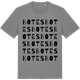 Mid Heather Gray t-shirt med Botes ordlek t-shirt