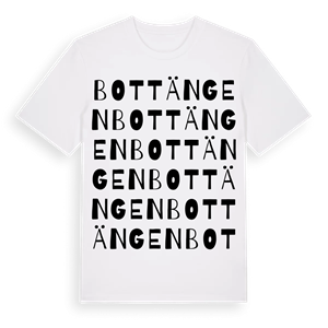 Bottängen ordlek t-shirt – ekologisk bomull t-shirt från Pinshirt