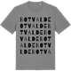 Mid Heather Gray t-shirt med Botvalde ordlek t-shirt