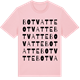 Pink Cotton t-shirt med Botvatte ordlek t-shirt