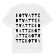 Botvatte ordlek t-shirt