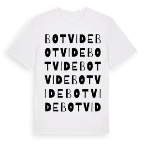 Botvide ordlek t-shirt – ekologisk bomull t-shirt från Pinshirt