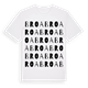 White t-shirt med Broa ordlek t-shirt