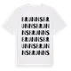 White t-shirt med Brunns ordlek t-shirt