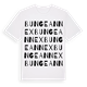White t-shirt med Bunge Annex ordlek t-shirt