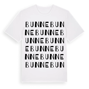 Bunne ordlek t-shirt – ekologisk bomull t-shirt från Pinshirt