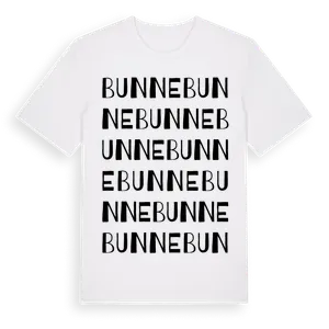 Bunne ordlek t-shirt – ekologisk bomull t-shirt från Pinshirt