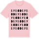 Pink Cotton t-shirt med Bybod ordlek t-shirt