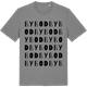 Mid Heather Gray t-shirt med Bybod ordlek t-shirt