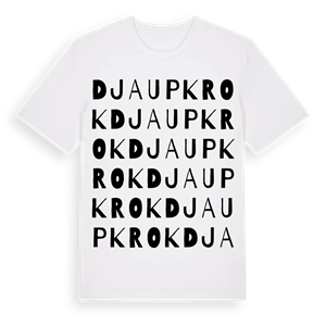 Djaupkrok ordlek t-shirt – ekologisk bomull t-shirt från Pinshirt