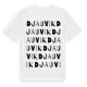 White t-shirt med Djauvik ordlek t-shirt