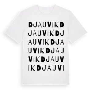Djauvik ordlek t-shirt – ekologisk bomull t-shirt från Pinshirt
