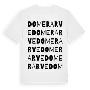Domerarve ordlek t-shirt – ekologisk bomull t-shirt från Pinshirt