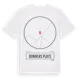 White t-shirt med Donners Plats t-shirt